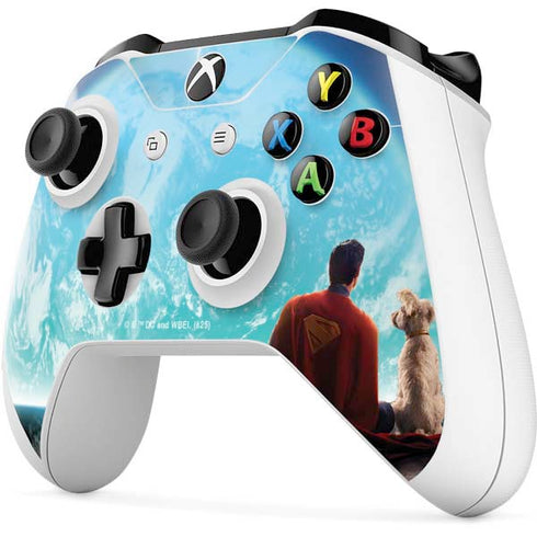 Superman 2025 Superman & Krypto watch the Earth Xbox One X Controller Skin