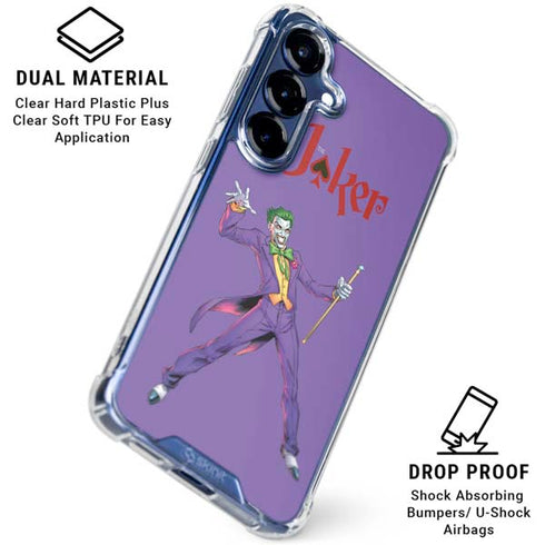 DC Comics The Joker Surprise - The Joker Galaxy S25 Clear Case