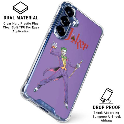 DC Comics The Joker Surprise - The Joker Galaxy S25 Plus Clear Case