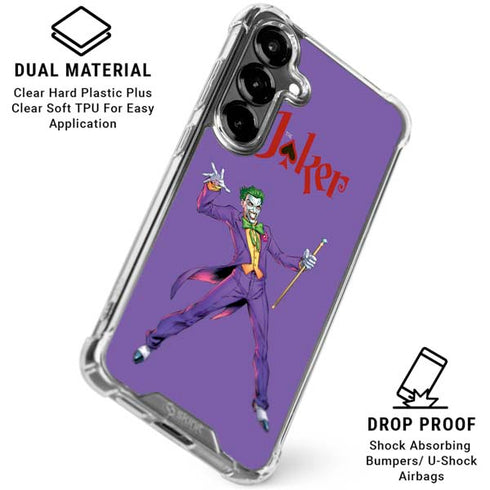 DC Comics The Joker Surprise - The Joker Galaxy S26 Plus Clear Case
