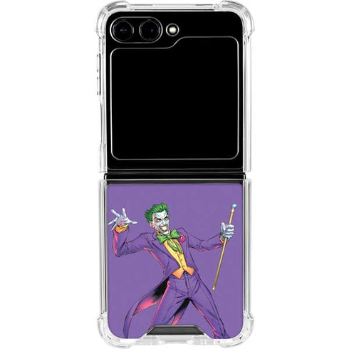 DC Comics The Joker Surprise - The Joker Galaxy Z Flip6 Clear Case