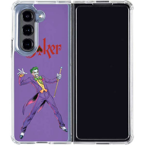 DC Comics The Joker Surprise - The Joker Galaxy Z Fold5 5G Clear Case