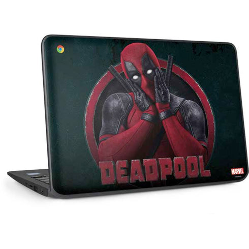 Marvel Deadpool Legacy Surprised Deadpool HP Chromebook Skin