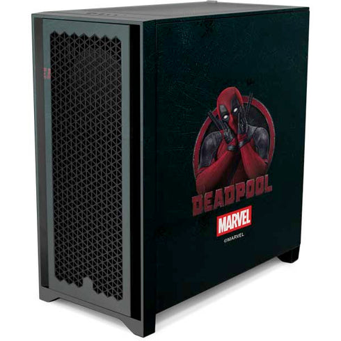 Marvel Deadpool Legacy Surprised Deadpool Corsair 4000D Tempered Glass Mid-Tower ATX Case Skin