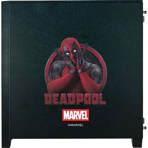 Marvel Deadpool Legacy Surprised Deadpool Corsair 4000D Tempered Glass Mid-Tower ATX Case Skin