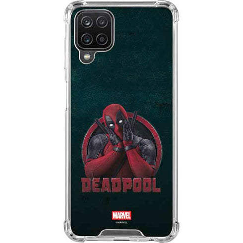 Marvel Deadpool Legacy Surprised Deadpool Galaxy A12 Clear Case