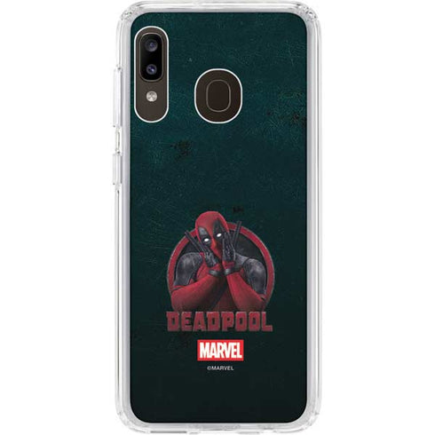 Marvel Deadpool Legacy Surprised Deadpool Galaxy A20 Clear Case