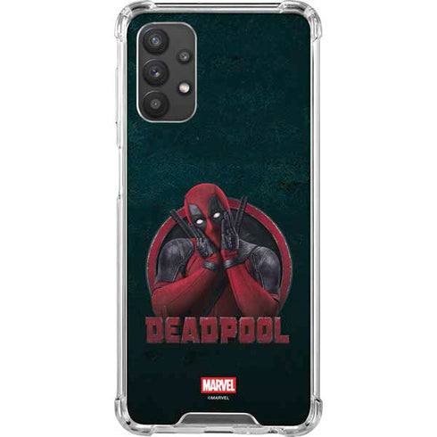Marvel Deadpool Legacy Surprised Deadpool Galaxy A32 5G Clear Case