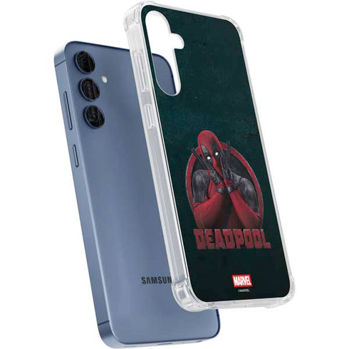 Marvel Deadpool Legacy Surprised Deadpool Galaxy A35 5G Clear Case
