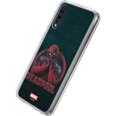 Marvel Deadpool Legacy Surprised Deadpool Galaxy A50 Clear Case