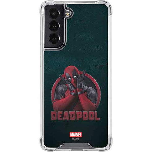 Marvel Deadpool Legacy Surprised Deadpool Galaxy S22 Clear Case