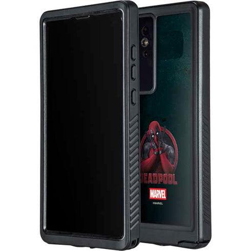 Marvel Deadpool Legacy Surprised Deadpool Galaxy S24 Ultra Waterproof Case