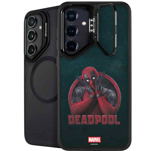 Marvel Deadpool Legacy Surprised Deadpool Galaxy S25 Kickstand Case