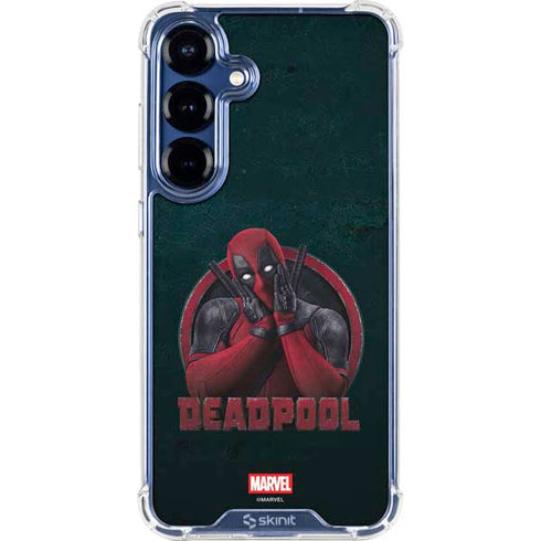 Marvel Deadpool Legacy Surprised Deadpool Galaxy S25 Plus Clear Case