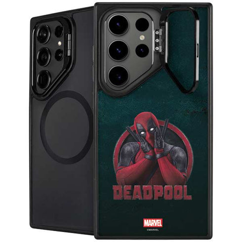Marvel Deadpool Legacy Surprised Deadpool Galaxy S25 Ultra Kickstand Case