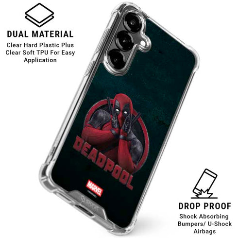 Marvel Deadpool Legacy Surprised Deadpool Galaxy S26 Clear Case