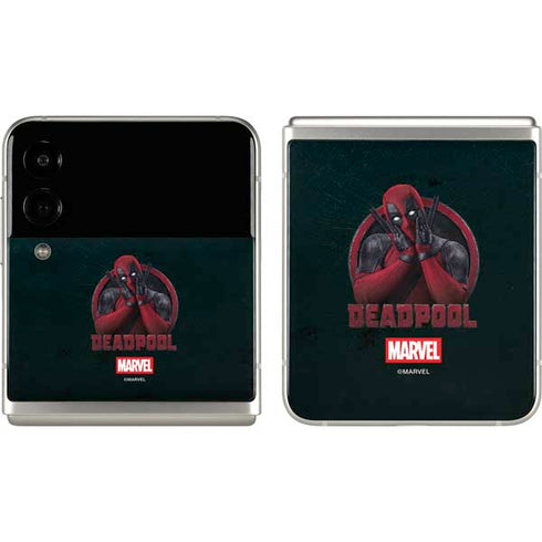 Marvel Deadpool Legacy Surprised Deadpool Galaxy Z Flip3 5G Skin