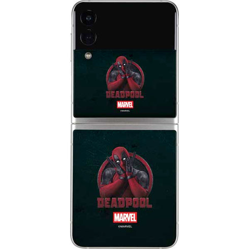Marvel Deadpool Legacy Surprised Deadpool Galaxy Z Flip3 5G Skin