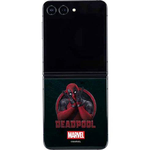 Marvel Deadpool Legacy Surprised Deadpool Galaxy Z Flip5 5G Skin