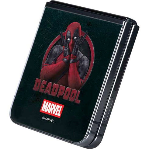 Marvel Deadpool Legacy Surprised Deadpool Galaxy Z Flip5 5G Skin