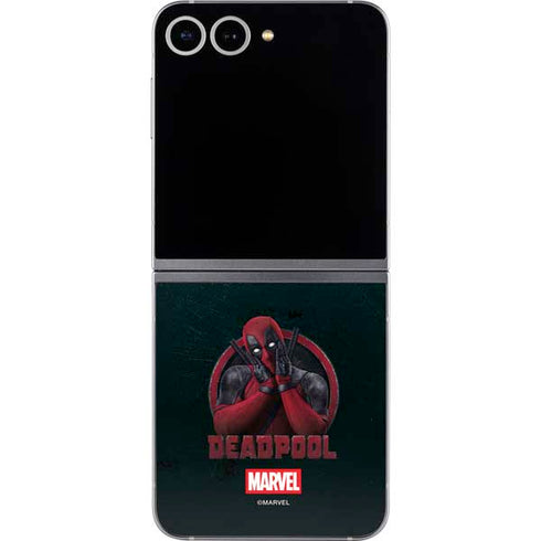 Marvel Deadpool Legacy Surprised Deadpool Galaxy Z Flip6 Skin