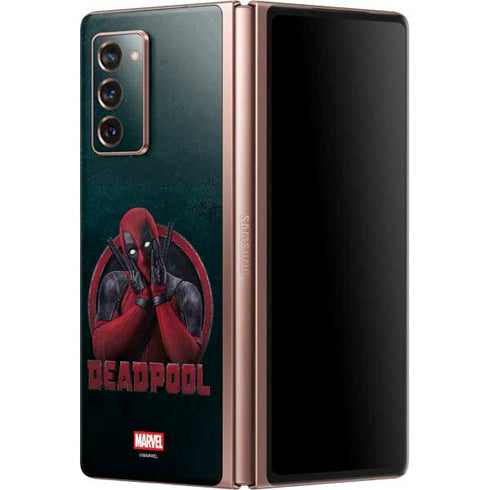 Marvel Deadpool Legacy Surprised Deadpool Galaxy Z Fold2 5G Skin
