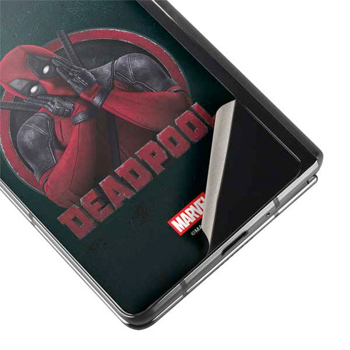 Marvel Deadpool Legacy Surprised Deadpool Galaxy Z Fold2 5G Skin