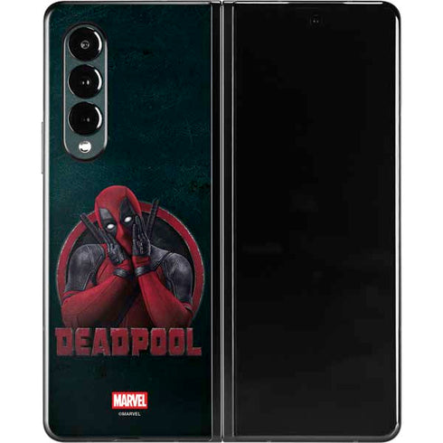 Marvel Deadpool Legacy Surprised Deadpool Galaxy Z Fold3 5G Skin