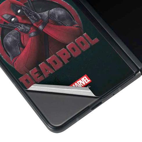 Marvel Deadpool Legacy Surprised Deadpool Galaxy Z Fold3 5G Skin