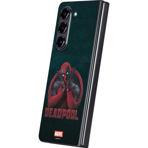 Marvel Deadpool Legacy Surprised Deadpool Galaxy Z Fold5 5G Skin