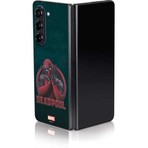 Marvel Deadpool Legacy Surprised Deadpool Galaxy Z Fold5 5G Skin