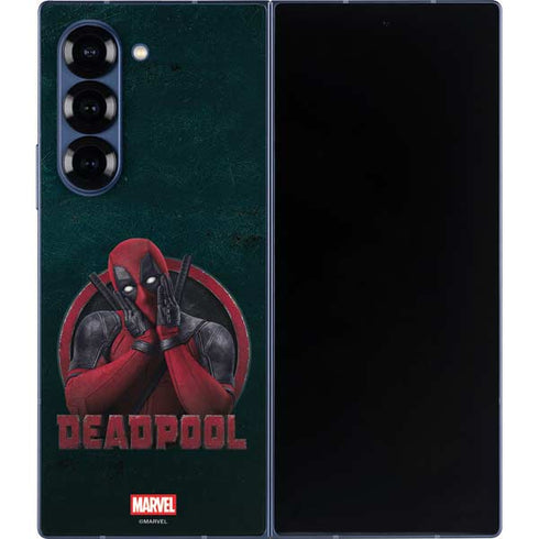 Marvel Deadpool Legacy Surprised Deadpool Galaxy Z Fold6 Skin