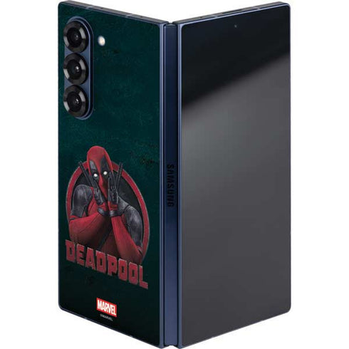 Marvel Deadpool Legacy Surprised Deadpool Galaxy Z Fold6 Skin