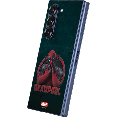 Marvel Deadpool Legacy Surprised Deadpool Galaxy Z Fold6 Skin