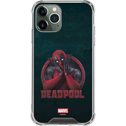 Marvel Deadpool Legacy Surprised Deadpool iPhone 11 Pro Max Clear Case