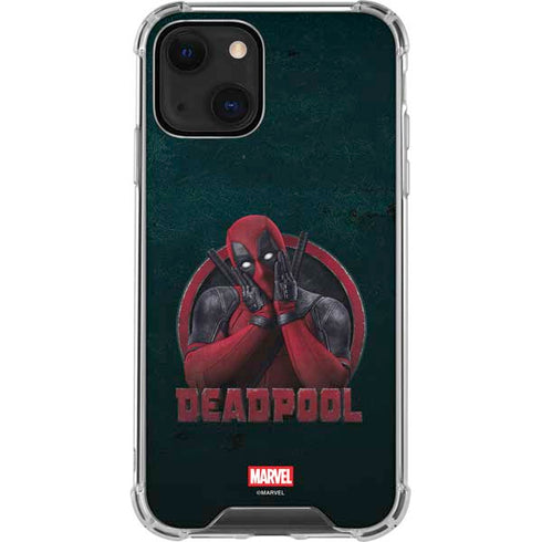 Marvel Deadpool Legacy Surprised Deadpool iPhone 13 Mini Clear Case