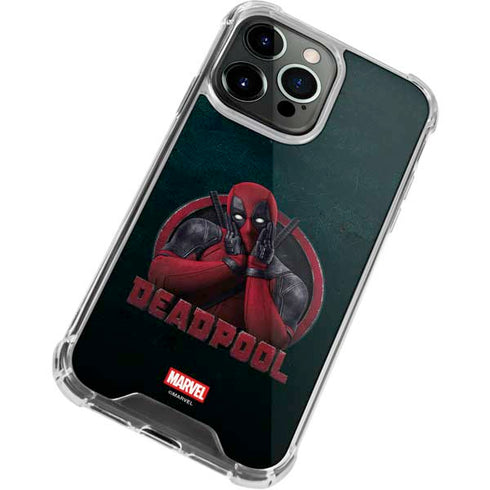 Marvel Deadpool Legacy Surprised Deadpool iPhone 13 Pro Clear Case