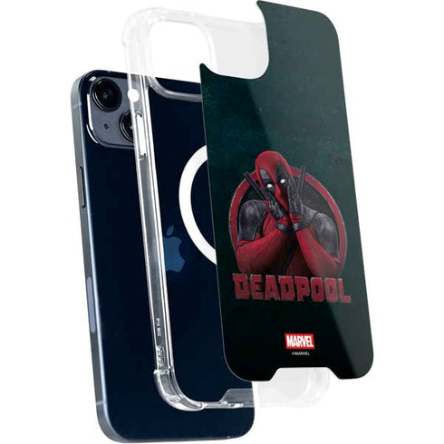 Marvel Deadpool Legacy Surprised Deadpool iPhone 14 MagSafe Case