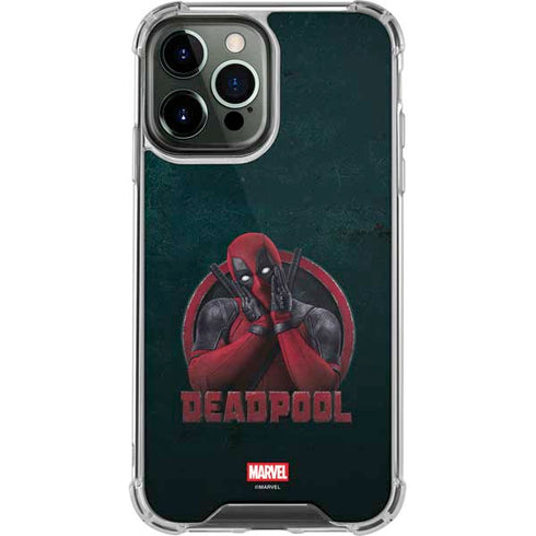 Marvel Deadpool Legacy Surprised Deadpool iPhone 14 Pro Max Clear Case