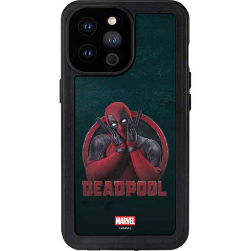 Marvel Deadpool Legacy Surprised Deadpool iPhone 14 Pro Max Waterproof Case
