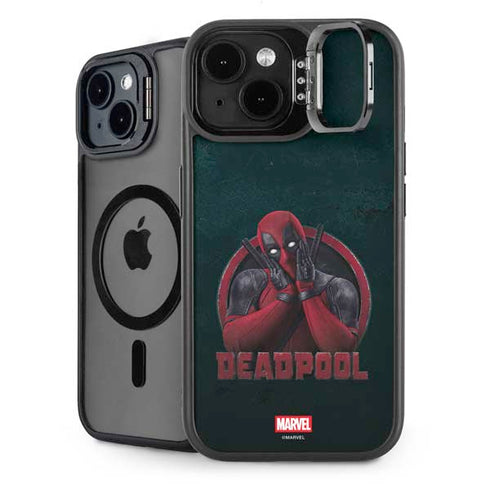 Marvel Deadpool Legacy Surprised Deadpool iPhone 15 Kickstand Case