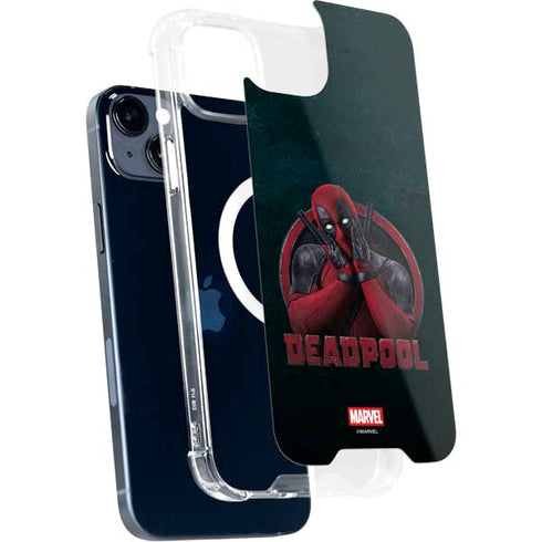 Marvel Deadpool Legacy Surprised Deadpool iPhone 15 MagSafe Case