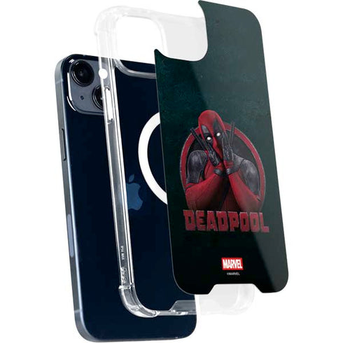 Marvel Deadpool Legacy Surprised Deadpool iPhone 15 Plus MagSafe Case