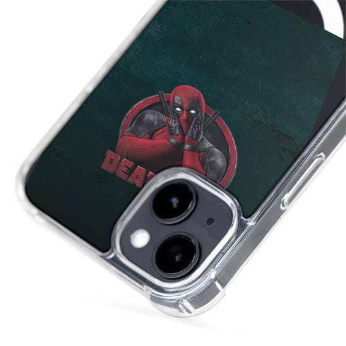 Marvel Deadpool Legacy Surprised Deadpool iPhone 15 Plus MagSafe Case