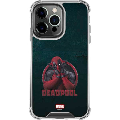 Marvel Deadpool Legacy Surprised Deadpool iPhone 15 Pro Clear Case