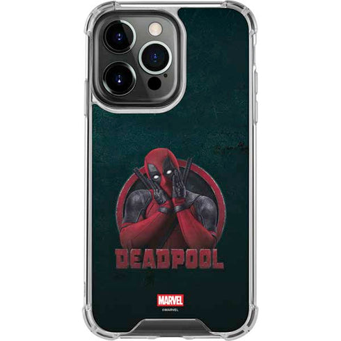 Marvel Deadpool Legacy Surprised Deadpool iPhone 15 Pro Max Clear Case