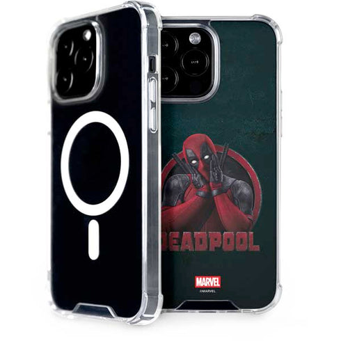 Marvel Deadpool Legacy Surprised Deadpool iPhone 15 Pro Max MagSafe Case