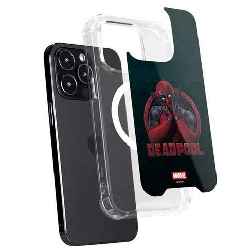 Marvel Deadpool Legacy Surprised Deadpool iPhone 15 Pro Max MagSafe Case