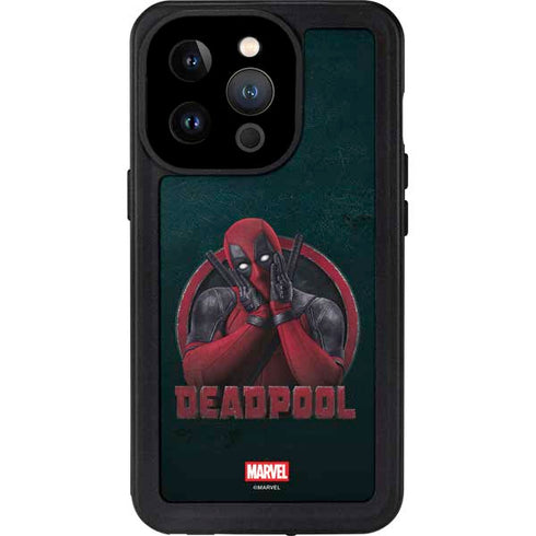 Marvel Deadpool Legacy Surprised Deadpool iPhone 15 Pro Waterproof Case