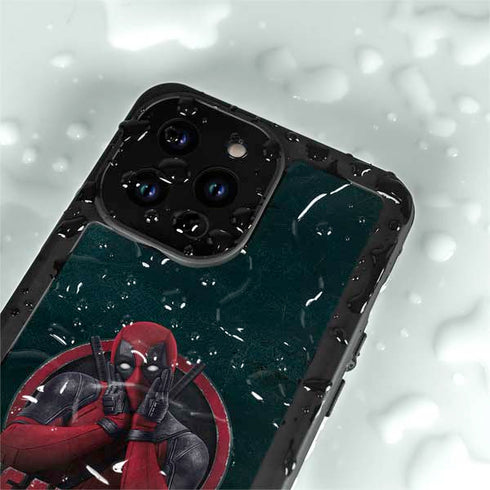 Marvel Deadpool Legacy Surprised Deadpool iPhone 15 Pro Waterproof Case